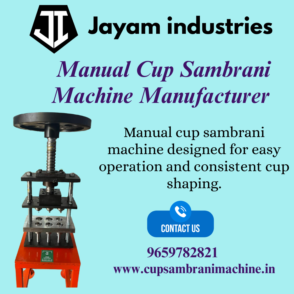 Cup Sambrani Making Machine Manufacturer – Jayam Industries