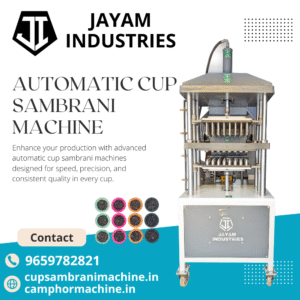 Automatic Cup Sambrani Making Machines Manufacturer – Jayam Industries