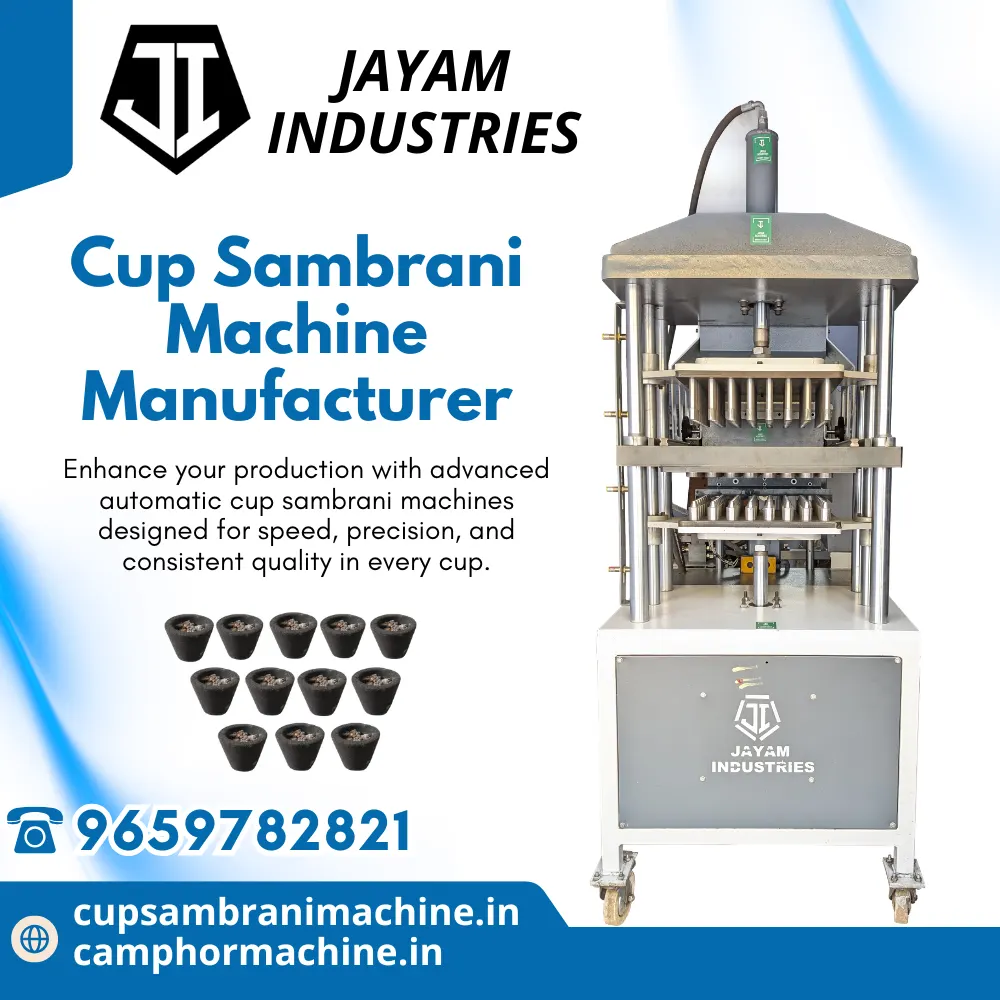 Cup Sambrani Machine Manufacturer in Coimbatore