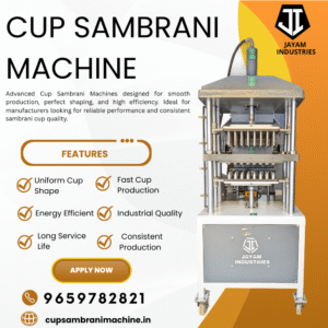 Cup Sambrani Machines Manufacturer In Coimbatore