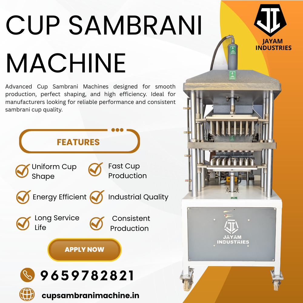 Cup Sambrani Machines Manufacturer In Coimbatore