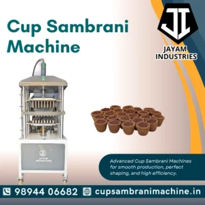 Cup Sambrani Machine Manufacturer in Tamilnadu -Jayam Industires