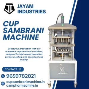 Automatic Cup Sambrani Machine Manufacturer in Coimbatore – Jayam Industries